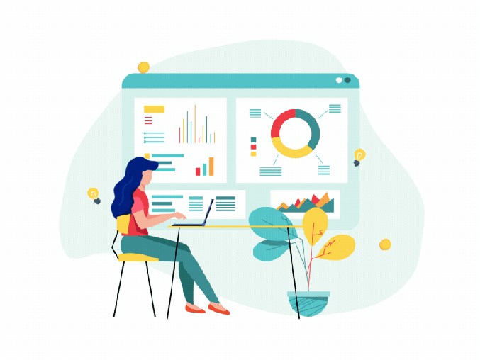 animación dashboard